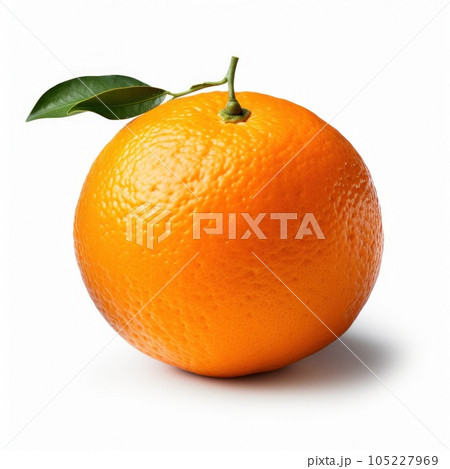 Single mandarine isolated 105227969