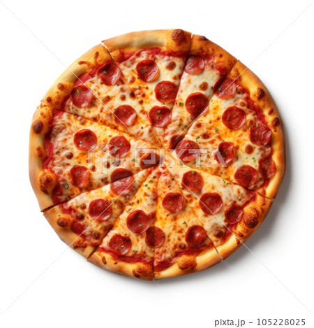 Delicious pizza isolated 105228025