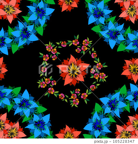 Seamless decorative background Seamless decorative background 105228347