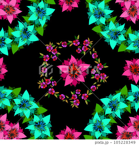 Seamless decorative background Seamless decorative background 105228349