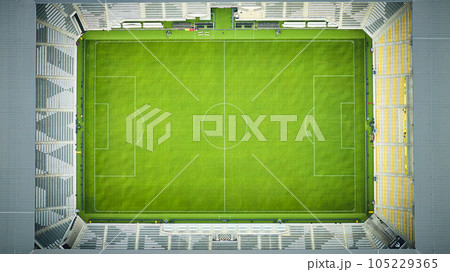 Lower.com Field empty soccer stadium aerial 105229365