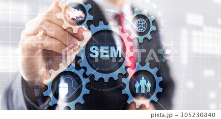 SEM Search Engine Optimization Traffic Website Internet Business Technology Communication Concept SEM Search Engine Optimization Traffic Website Internet Business Technology Communication Concept 105230840