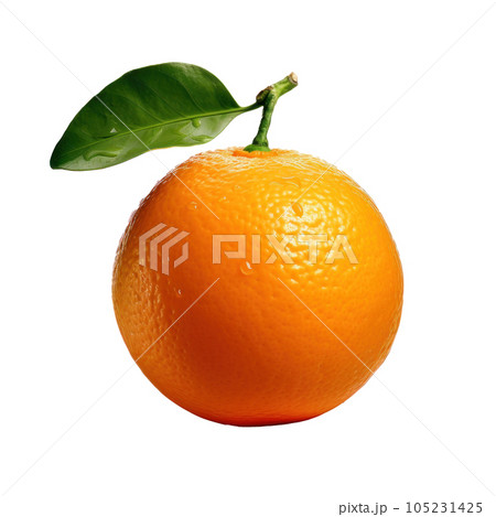 Single mandarine isolated Single mandarine isolated 105231425