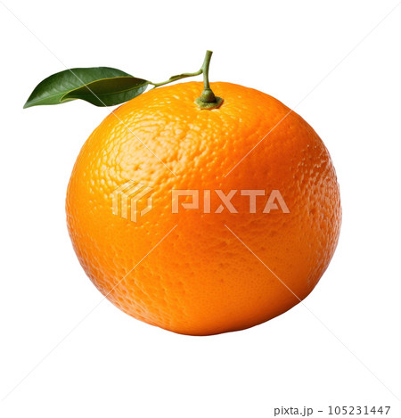 Single mandarine isolated Single mandarine isolated 105231447
