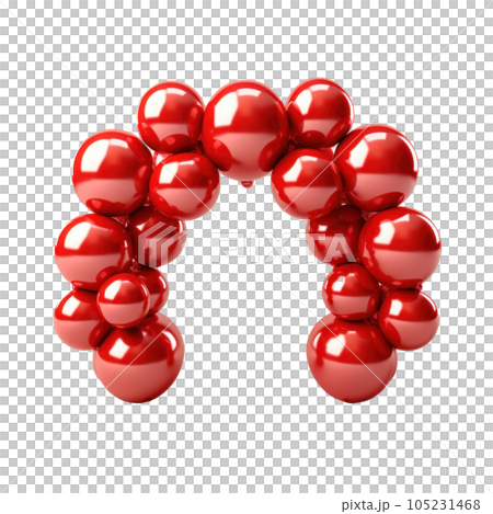 Balloon arch isolated 105231468