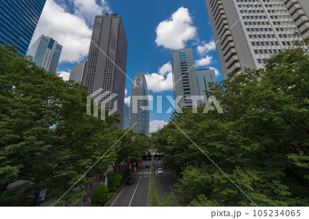 高層ビルを見上げる 105234065