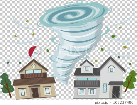 遭受龍捲風的房子 遭受龍捲風的房子 105237496