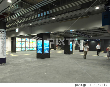 【東京都港区】 休日の虎ノ門ヒルズ駅(2023年7月) 【東京都港区】 休日の虎ノ門ヒルズ駅(2023年7月) 105237715