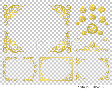 golden thorns frame set 105238929