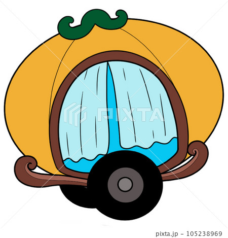 Zeredao43 illustration of a Pumpkin carriage 105238969