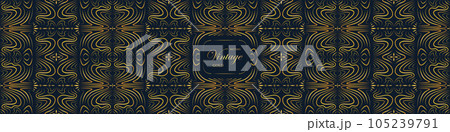 Pattern art deco, Art nuvo diy golden black elegant. 105239791