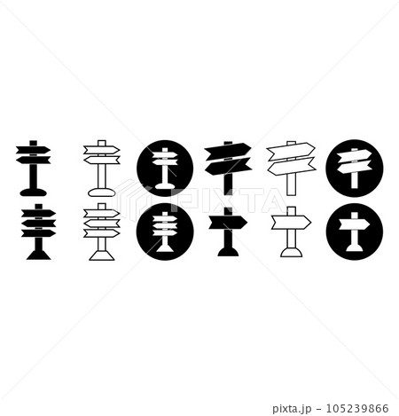 direction icon vector 105239866