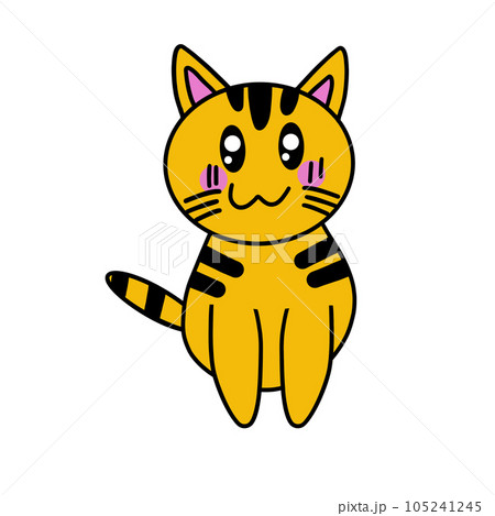 cat with a smile	 105241245
