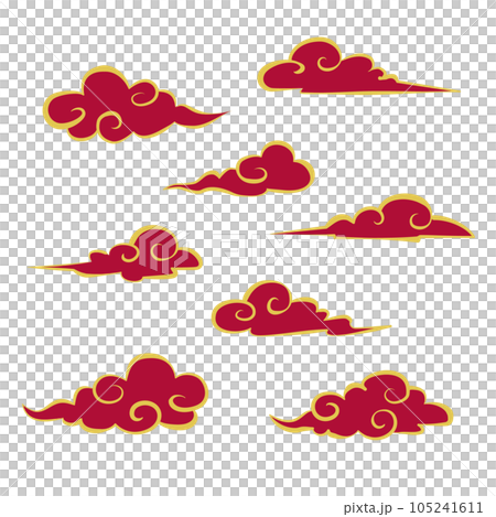 簡約中國風傳統雲彩 105241611
