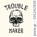 Trouble maker. Hand drawn vector illustration. 105242826