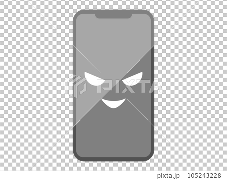 悪い顔をしたスマホ 105243228