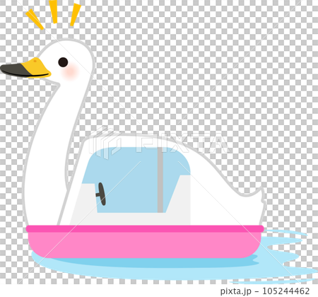 漂浮在水面上的天鵝船 105244462
