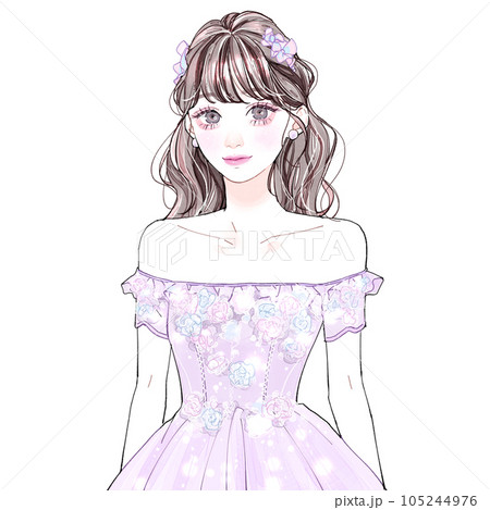 2月のドレス（アメジスト） 105244976