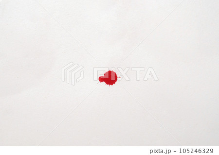 Blood splatters. Red blots of watercolor Realistic bloody splatters for Halloween Drop of blood concept. 105246329