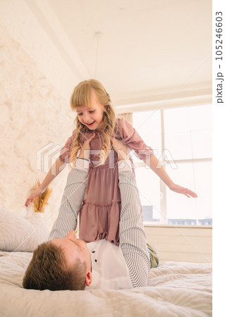 father with daughter having fun father with daughter having fun 105246603