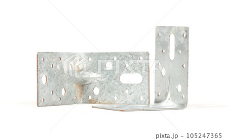Angle metal profiles, isolated on white 105247365