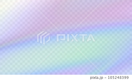 Modern blurred gradient background in trendy retro 90s, 00s style. Y2K aesthetic. Rainbow light prism effect. Hologram reflection. Poster template for social media posts, digital marketing, sales 105248399