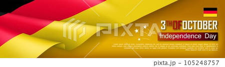 Germany independence day horizontal web banner Germany independence day horizontal web banner 105248757