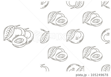 Coloring pattern for kitchen, restaurant or shop. Set in hand draw style 105249678