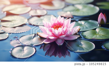 美しい睡蓮の花 105249815
