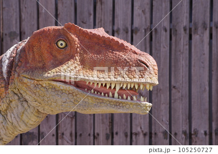 福井駅前の恐竜モニュメント フクイラプトル 福井駅前の恐竜モニュメント フクイラプトル 105250727