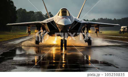Epic illustration US Air Force Lockheed Martin F-35 Lightning II AI Epic illustration US Air Force Lockheed Martin F-35 Lightning II AI 105250835