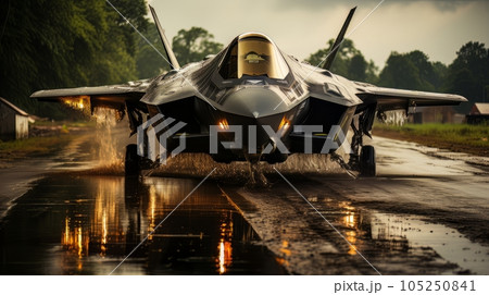 Epic illustration US Air Force Lockheed Martin F-35 Lightning II AI Epic illustration US Air Force Lockheed Martin F-35 Lightning II AI 105250841