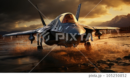 Epic illustration US Air Force Lockheed Martin F-35 Lightning II AI Epic illustration US Air Force Lockheed Martin F-35 Lightning II AI 105250852