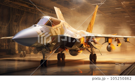 Epic illustration US Air Force Lockheed Martin F-35 Lightning II AI 105250862