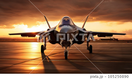 Epic illustration US Air Force Lockheed Martin F-35 Lightning II AI Epic illustration US Air Force Lockheed Martin F-35 Lightning II AI 105250890
