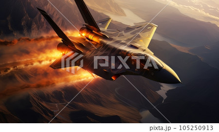 Epic illustration US Air Force Lockheed Martin F-35 Lightning II AI Epic illustration US Air Force Lockheed Martin F-35 Lightning II AI 105250913