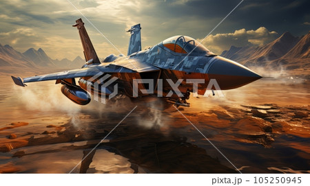 Epic illustration US Air Force Lockheed Martin F-35 Lightning II AI Epic illustration US Air Force Lockheed Martin F-35 Lightning II AI 105250945