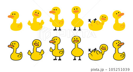duck vector icon cartoon yellow rubber duck logo shower bathroom bird chicken character symbol doodle isolated illustration design duck vector icon cartoon yellow rubber duck logo shower bathroom bird chicken character symbol doodle isolated illustration design 105251039