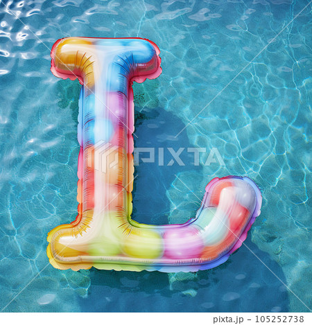 Colorful Air Mattress in the Shape of the Letter L Colorful Air Mattress in the Shape of the Letter L 105252738