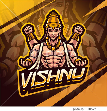 Vishnu esport mascot logo design Vishnu esport mascot logo design 105253990
