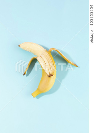 fruit still life photo, a peeled banana fruit still life photo, a peeled banana 105255554