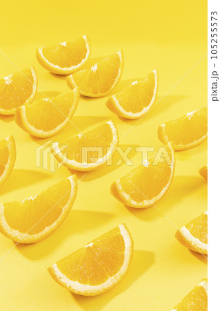 fruit still life photo, orange slices, a bunch of orange 105255573