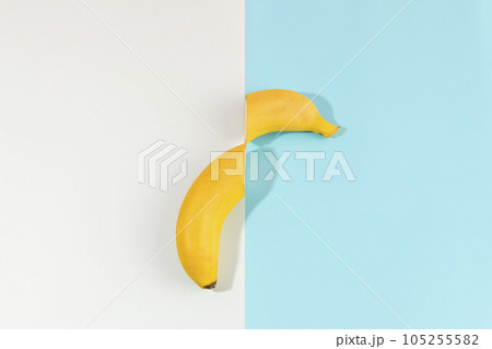 fruit still life photo, a sliced banana 105255582