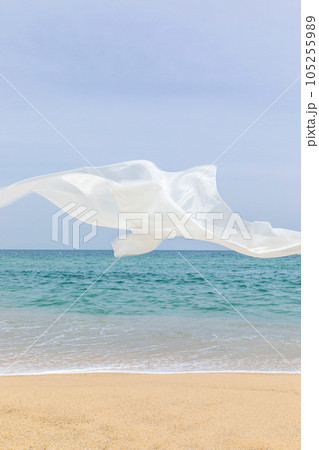 beautiful beach and fabric beautiful beach and fabric 105255989