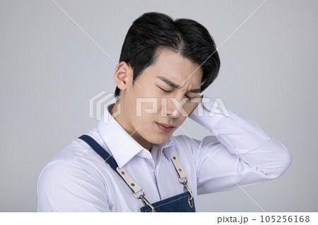 millennials and gen z, korean asian young man struggling millennials and gen z, korean asian young man struggling 105256168