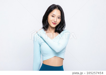 healthy beauty concept photo of korean asian beautiful woman smiling healthy beauty concept photo of korean asian beautiful woman smiling 105257454