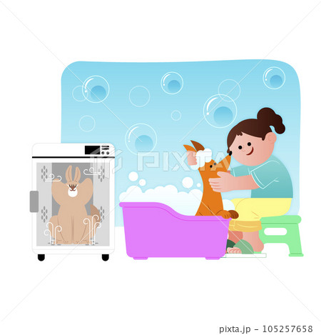 home appliances, pet bath and pet dry room 105257658