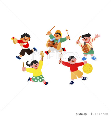 education for children, music course vector 105257786