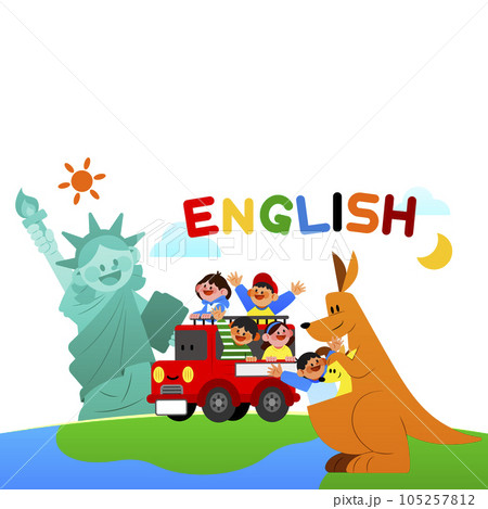 education for children, English course vector 105257812