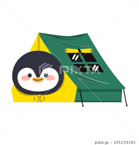 Penguin Camping in a Tent 105259185